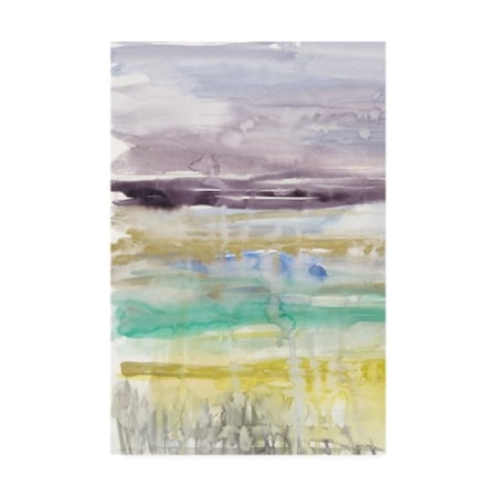 Jennifer Goldberger 'Purple Coast I' Canvas Art,22x32